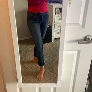 Cropped ankle jeans